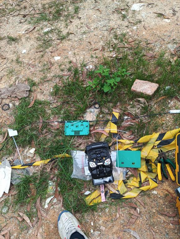 广州番禺钟村禾木露营地,光纤断点查找,宽带网络断纤熔接修接